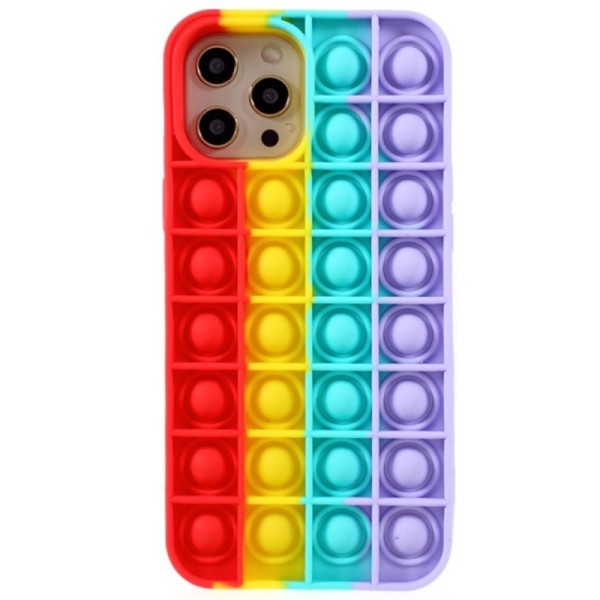 „Popit“ Bubble pehme silikoon (TPU) kaaned - punane (iPhone 12 Pro Max)