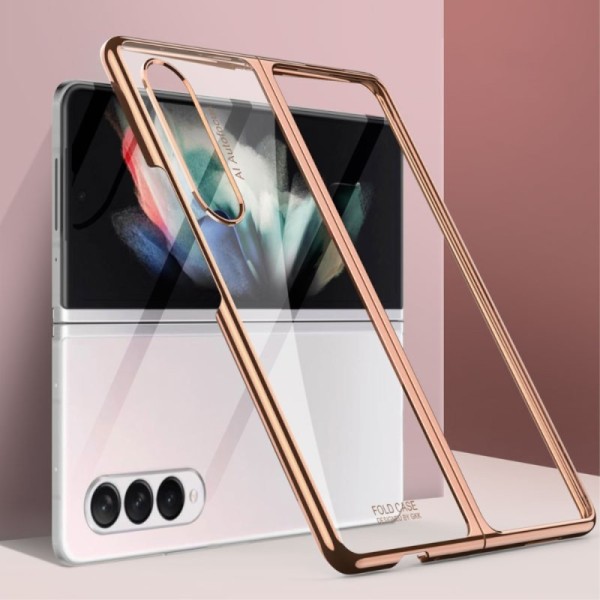„GKK“ plastist läbipaistev kaaned - kuldne (Galaxy Z Fold3)