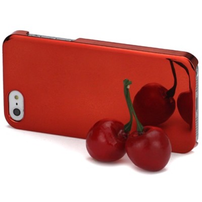Veidrodinis raudonas Apple iPhone SE (5, 5s) dėklas (dėkliukas) / Priedai.lt