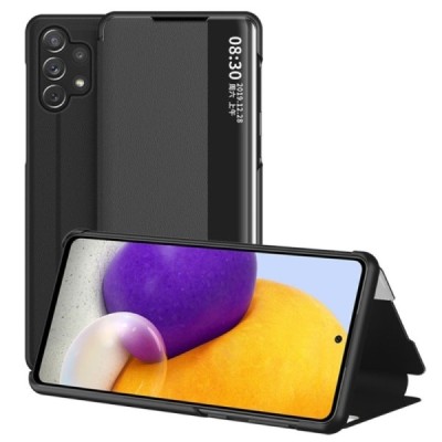 Samsung Galaxy A32 4G (A325F) View Line juodas atverčiamas dėklas - knygutė | Priedai.lt