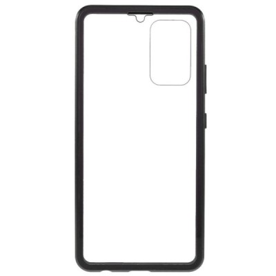 Samsung Galaxy A32 4G (A325F) Frame skaidrus (permatomas) magnetinis dvigubas plastikinis dėklas | Priedai.lt