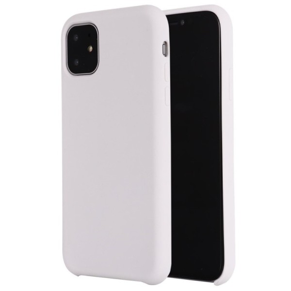 Kõva silikoon (TPU) kaaned - valge (iPhone 11)