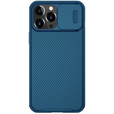 Apple iPhone 13 Pro Max „Nillkin“ CamShield mėlynas dėklas, nugarėlė su kameros apsauga | Priedai.lt