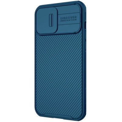 Apple iPhone 13 Pro Max „Nillkin“ CamShield mėlynas dėklas, nugarėlė su kameros apsauga | Priedai.lt