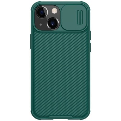 Apple iPhone 13 Mini „Nillkin“ CamShield žalias dėklas, nugarėlė su kameros apsauga | Priedai.lt
