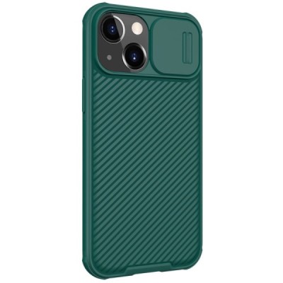 Apple iPhone 13 Mini „Nillkin“ CamShield žalias dėklas, nugarėlė su kameros apsauga | Priedai.lt
