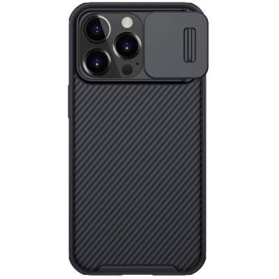 Apple iPhone 13 Pro „Nillkin“ CamShield juodas dėklas, nugarėlė su kameros apsauga | Priedai.lt