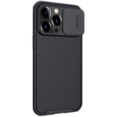 Apple iPhone 13 Pro „Nillkin“ CamShield juodas dėklas, nugarėlė su kameros apsauga | Priedai.lt