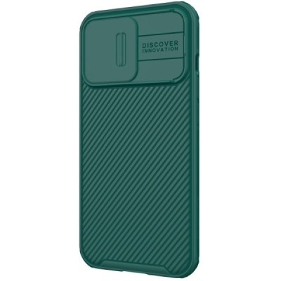 Apple iPhone 13 Pro „Nillkin“ CamShield žalias dėklas, nugarėlė su kameros apsauga | Priedai.lt