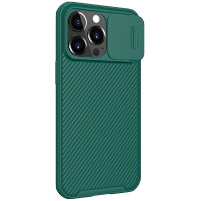 Apple iPhone 13 Pro „Nillkin“ CamShield žalias dėklas, nugarėlė su kameros apsauga | Priedai.lt