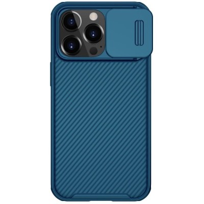 Apple iPhone 13 Pro „Nillkin“ CamShield mėlynas dėklas, nugarėlė su kameros apsauga | Priedai.lt