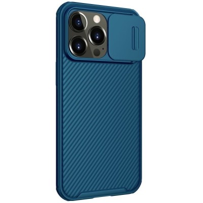 Apple iPhone 13 Pro „Nillkin“ CamShield mėlynas dėklas, nugarėlė su kameros apsauga | Priedai.lt