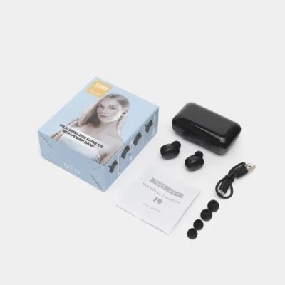 „TWS“ True Wireless BTH-F9-5 bevielės originalios (F9) juodos ausinės | Priedai.LT