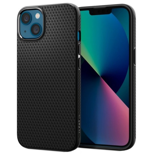 „Spigen“ Liquid Air kaaned - must (iPhone 13 Mini)