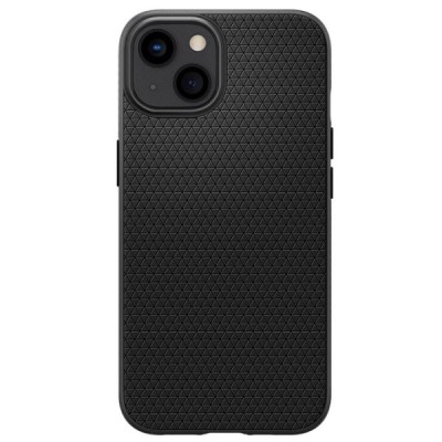 „Spigen“ Liquid Air Apple iPhone 13 Mini juodas kieto silikono dėklas | Priedai.lt