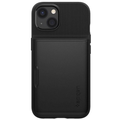 „Spigen“ Slim Armor CS Apple iPhone 13 juodas kieto silikono dėklas | Priedai.lt