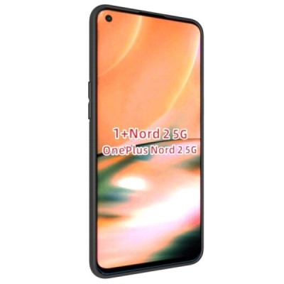 OnePlus Nord 2 kieto silikono TPU juodas dėklas - nugarėlė | Priedai.lt
