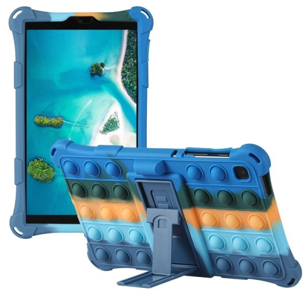 „Popit“ Bubble Kickstand pehme silikoon (TPU) kaaned - sinine (Galaxy Tab A7 Lite 8.7)