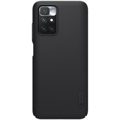 Xiaomi Redmi 10 „Nillkin“ Frosted Shield juodas plastikinis dėklas, nugarėlė | Priedai.lt
