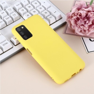 Samsung Galaxy A03s SM-A037G (166.5 x 75.98 x 9.14mm) Shell kieto silikono TPU geltonas dėklas - nugarėlė | Priedai.lt