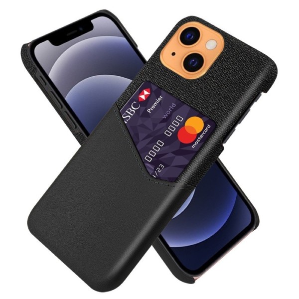 „KSQ“ Shell kaaned taskuga - must (iPhone 13 Mini)