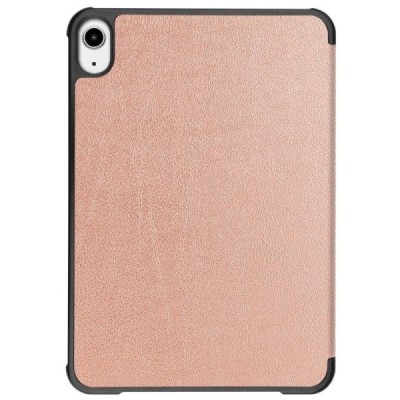 Apple iPad mini 6 2021 atverčiamas auksinis odinis dėklas - stovas | Priedai.lt