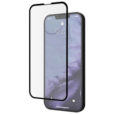 Apple iPhone 14, 13 (13 Pro) „Mocolo“ 2.5D 9H Tempered Glass sustiprintos apsaugos juodas pilnai dengiantis apsauginis ekrano st