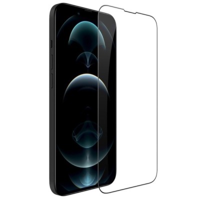 Apple iPhone 13 Mini Nillkin CP 9H Tempered Glass sustiprintos apsaugos juodas pilnai dengiantis apsauginis ekrano stiklas 0,33 