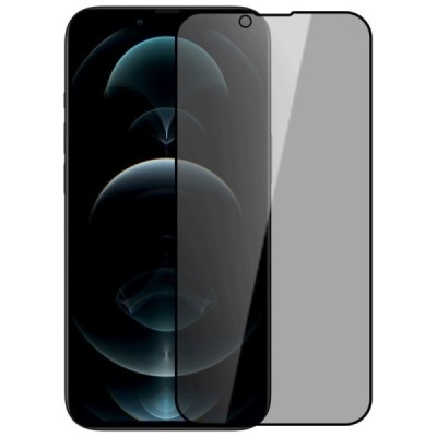 Apple iPhone 13 Mini „Nillkin“ 9H Tempered Glass privatumo sustiprintos apsaugos juodas pilnai dengiantis apsauginis ekrano stik
