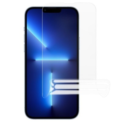 Apple iPhone 13 Pro Max skaidri hidrogelio apsauginė pilnai dengianti ekrano plėvelė | Priedai.lt