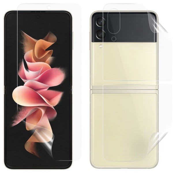 „Calans“ Hydrogel kaitsekiled ekraanile ja tagaküljele (täielik katvus) - läbipaistev (Galaxy Z Flip3)