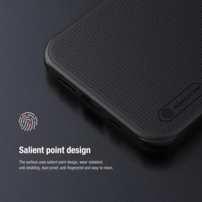 Apple iPhone 13 Mini „Nillkin“ Frosted Shield Pro juodas dėklas - nugarėlė | Priedai.lt