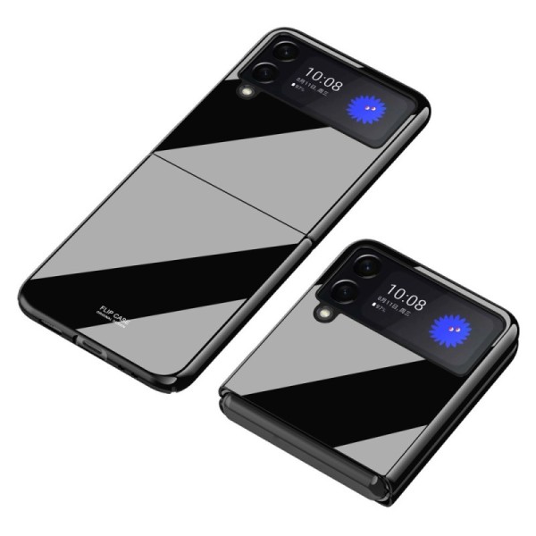 „Piano“ Design plastikust kaaned - must (Galaxy Z Flip3)