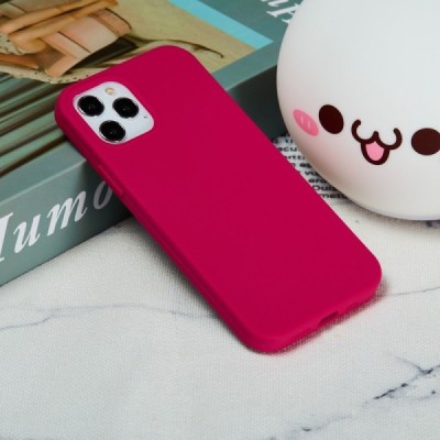 Apple iPhone 13 Pro Max Shell kieto silikono TPU tamsiai rožinis dėklas - nugarėlė | Priedai.lt