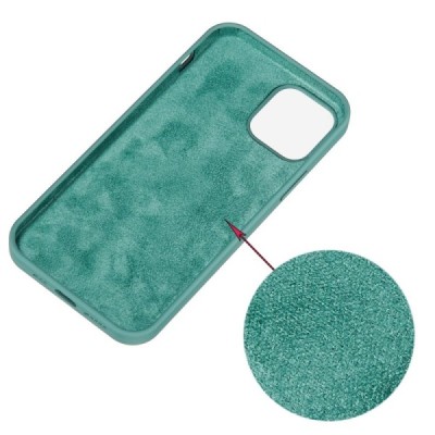 Apple iPhone 13 Pro Shell kieto silikono TPU tamsiai žalias dėklas - nugarėlė | Priedai.lt