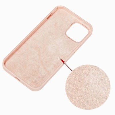 Apple iPhone 13 Mini Shell kieto silikono TPU šviesiai rožinis dėklas - nugarėlė | Priedai.lt
