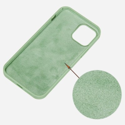 Apple iPhone 13 Mini Shell kieto silikono TPU šviesiai žalias dėklas - nugarėlė | Priedai.lt