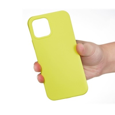 Apple iPhone 13 Mini Shell kieto silikono TPU geltonas dėklas - nugarėlė | Priedai.lt