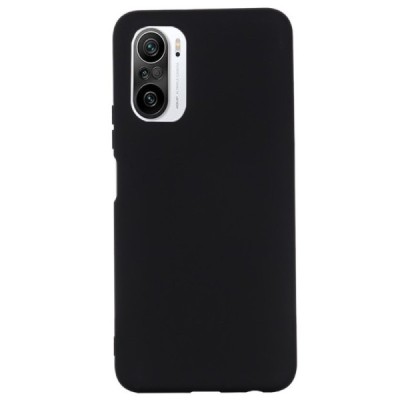 Xiaomi Poco F3 (Mi 11i) Shell kieto silikono TPU juodas dėklas - nugarėlė | Priedai.lt