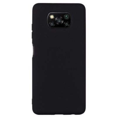 Xiaomi Poco X3 (X3 Pro) Shell kieto silikono TPU juodas dėklas - nugarėlė | Priedai.lt