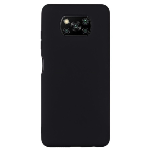 „Shell“ Kõva silikoon (TPU) kaaned - must (Poco X3 / X3 Pro)