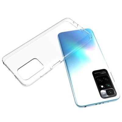 Xiaomi Redmi 10 kieto silikono TPU skaidrus dėklas - nugarėlė | Priedai.lt