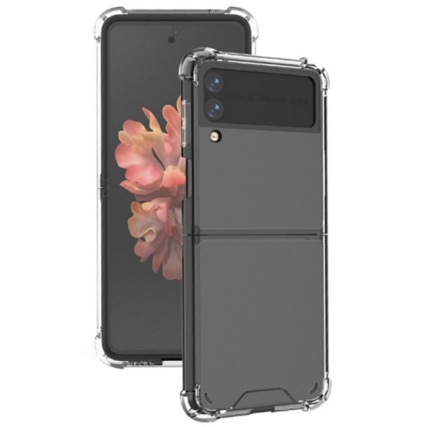 „Flexible“ Kõva silikoon (TPU) akrilinis kaaned - läbipaistev (Galaxy Z Flip3)