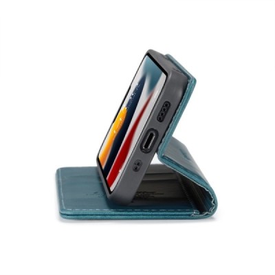 Apple iPhone 13 Mini CaseMe Retro solidus atverčiamas žalias odinis dėklas - knygutė | Priedai.lt