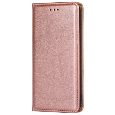 Solidus Xiaomi Poco F3 ir Xiaomi Mi 11i auksinis odinis atverčiamas dėklas | Priedai.lt