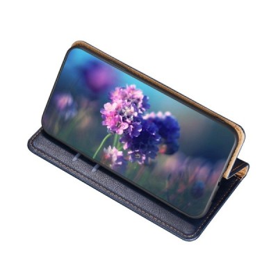 Solidus Xiaomi Poco F3 ir Xiaomi Mi 11i mėlynas odinis atverčiamas dėklas | Priedai.lt
