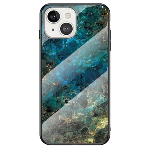 „Marble“ Kõva silikoon (TPU) kaaned - sinine (iPhone 13)