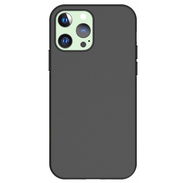 Kõva silikoon (TPU) kaaned - must (iPhone 13 Pro)