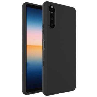 Sony Xperia 10 III Imak kieto silikono TPU juodas dėklas - nugarėlė | Priedai.lt