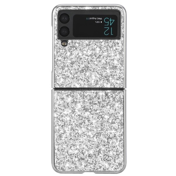 „Shine“ Glittery plastikust kaaned - hõbedane (Galaxy Z Flip3)